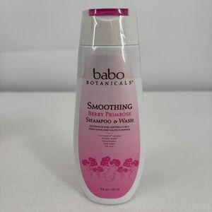 Babo Botanicals Smoothing Berry Primrose Shampoo & Wash 8 fl oz Plant Based